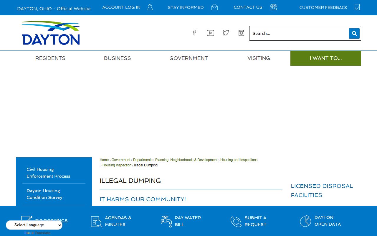 Dayton police phone directory website