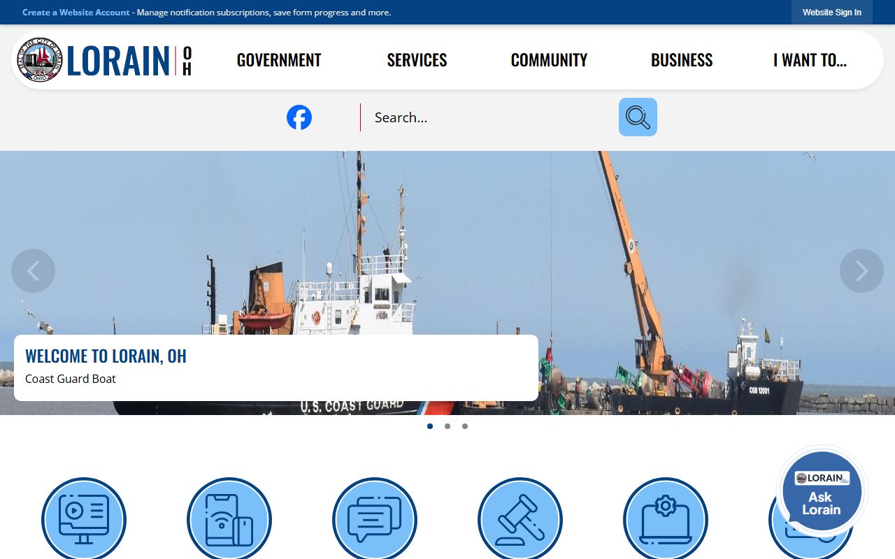 Lorain phone directory city website