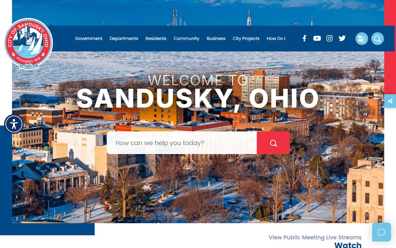 Sandusky phone directory city website