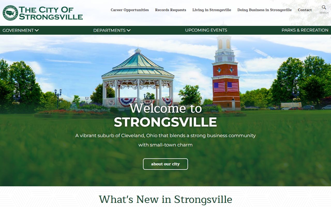 Strongsville phone directory city website