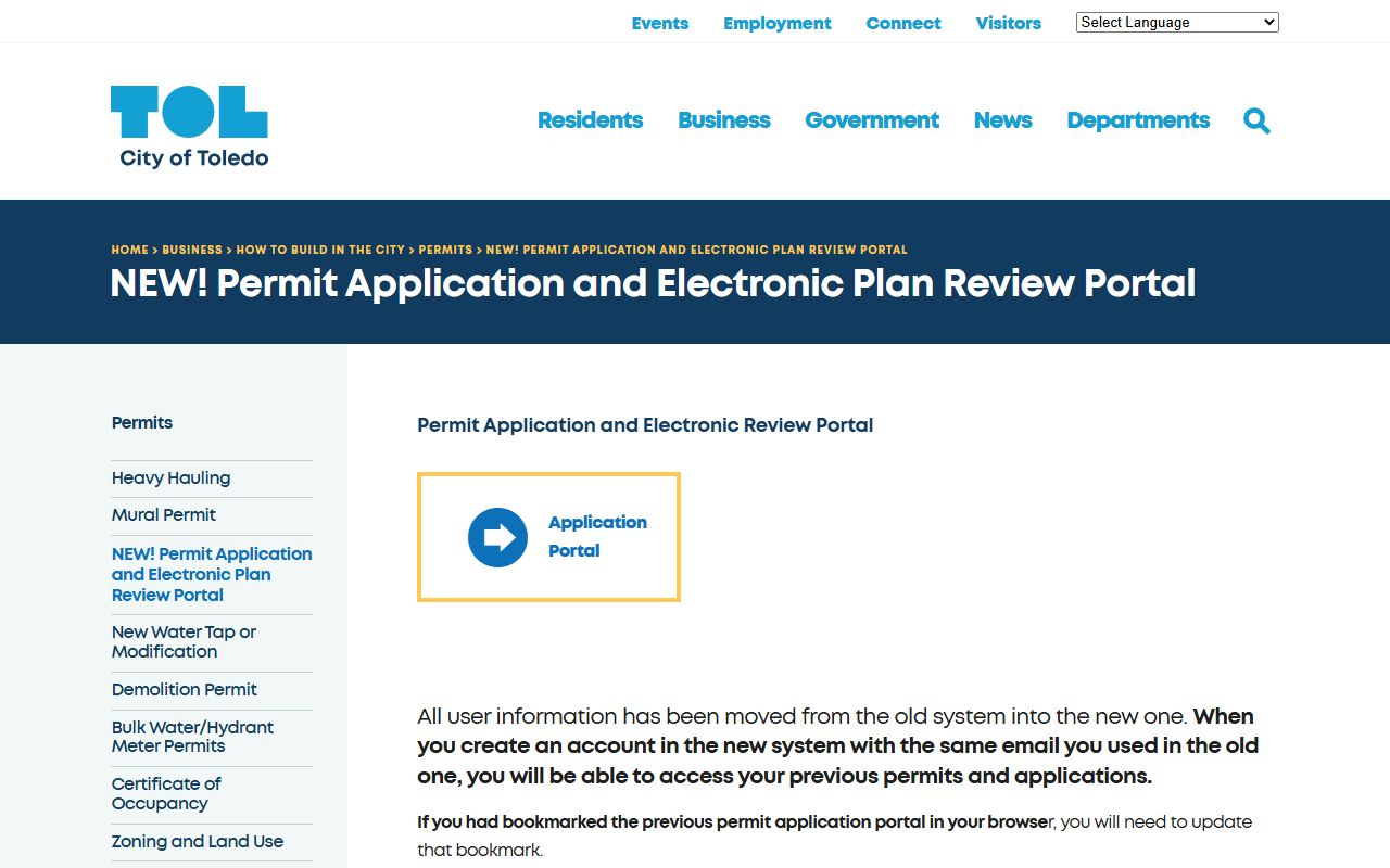Toledo city phone directory website