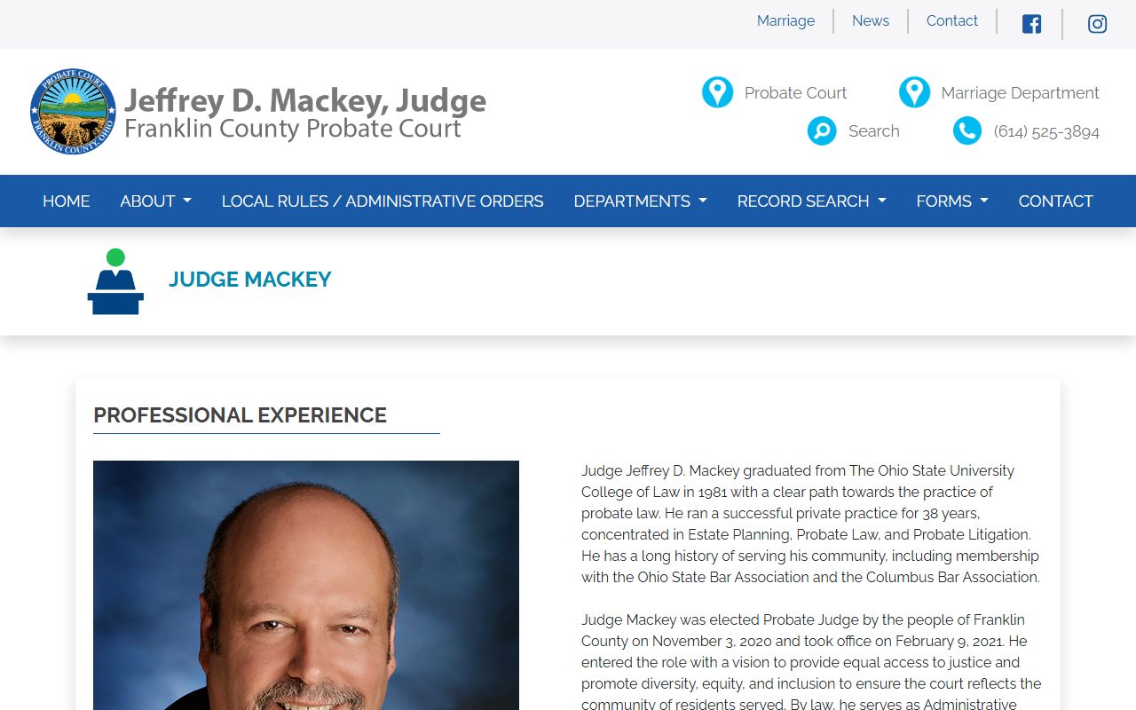 Franklin County Probate Court search phone directory