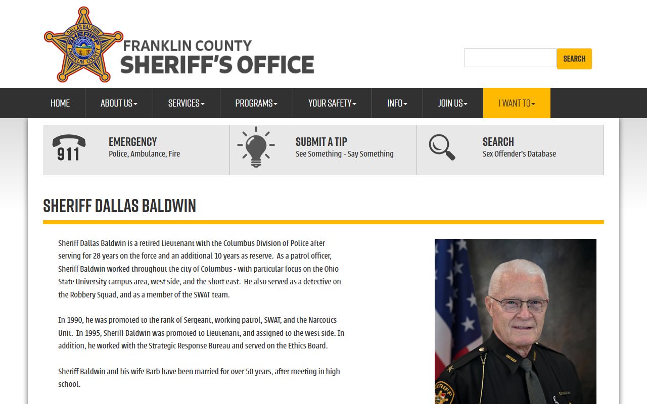 Franklin County Sheriff website phone directory