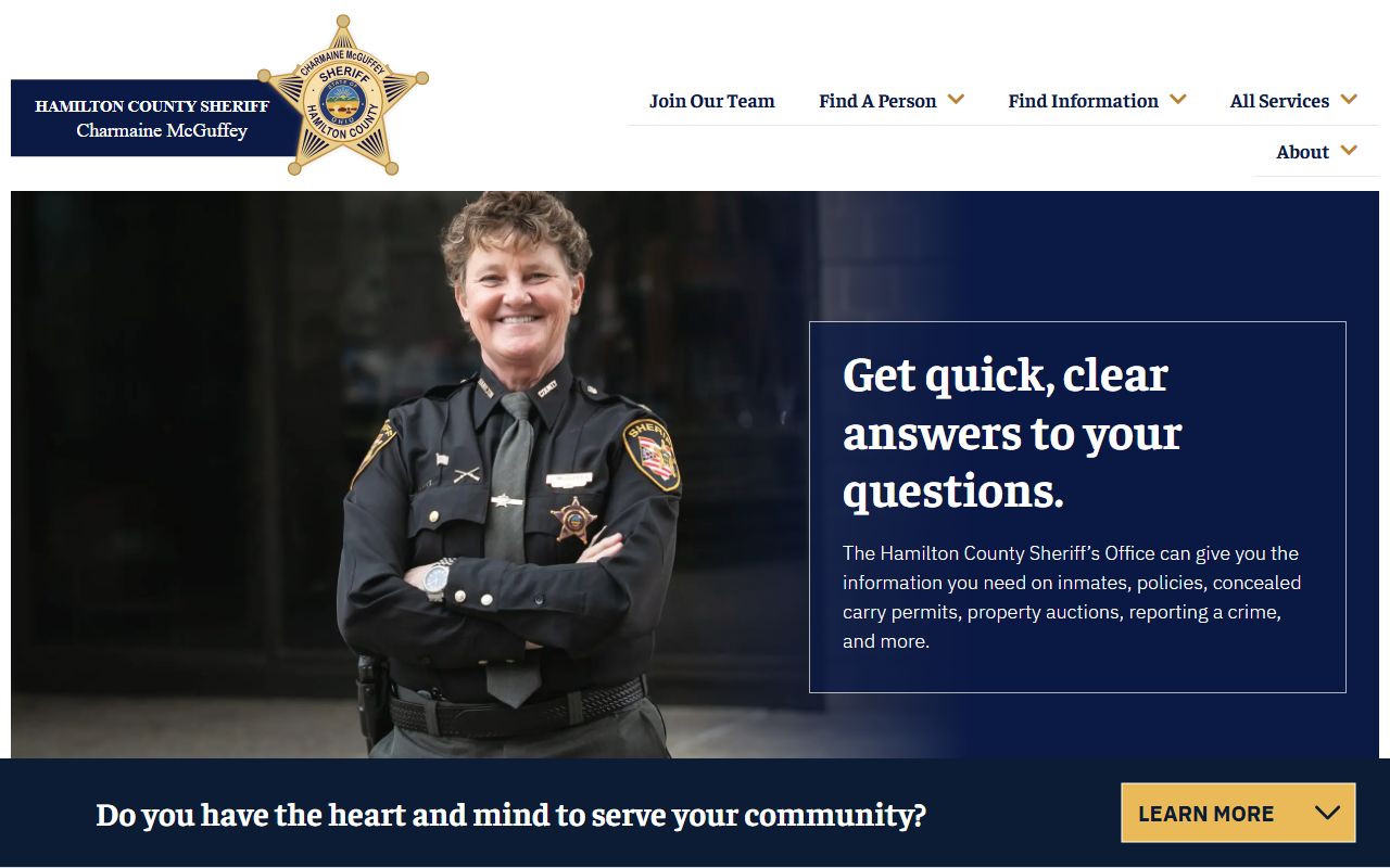 Hamilton County phone directory sheriff office website