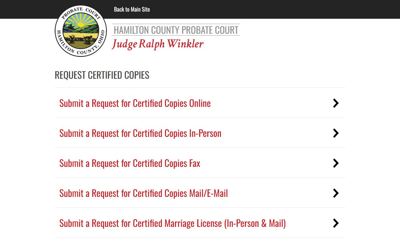 Hamilton County phone directory probate court website