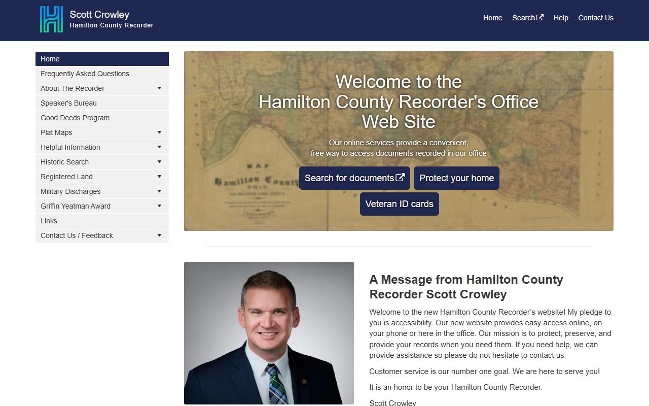 Hamilton County phone directory recorder office website