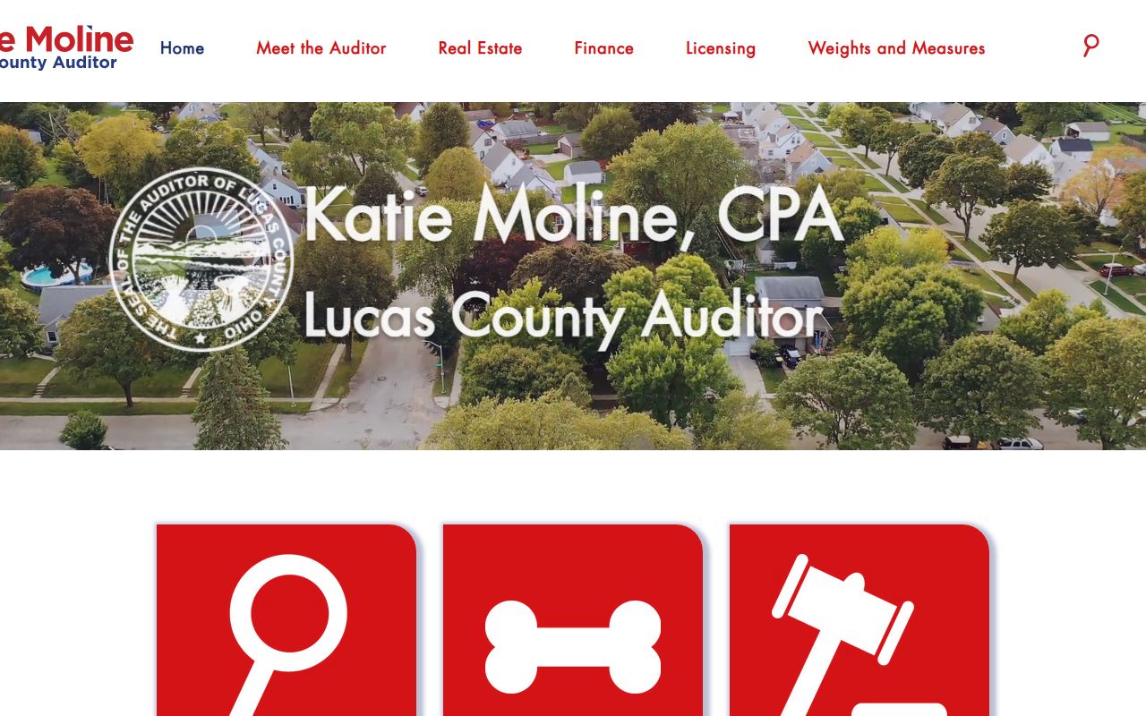 Lucas County Auditor AREIS property search phone directory